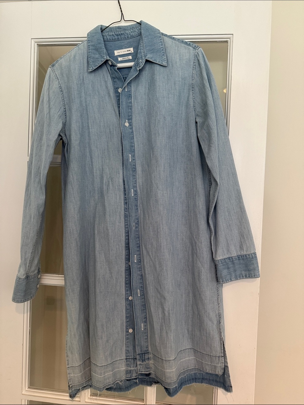 rag & bone Light Blue Denim Shirt Dress